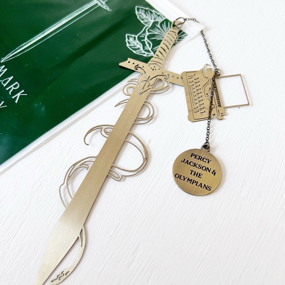 Percy Jackson Silver Sword Bookmark Bookish Box Weaponry - Picture 2 of 2